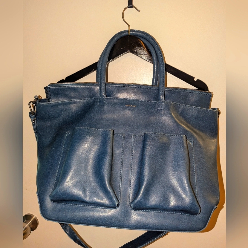 Matt & Nat Blue Laptop Bag